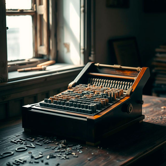 Un composteur de typographe au plomb. Composing-stick-claude-hybridspace.jpg