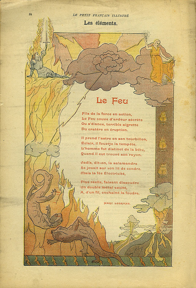 Le feu. Le feu.