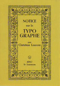 Notice sur le typographe