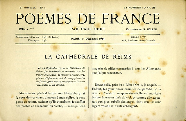 poemes-de-france001.jpg Poèmes de france, numéro 1, page 1