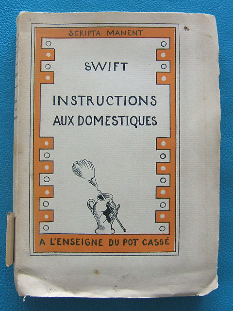 Instructions aux domestiques, 1 Instructions aux domestiques, 1